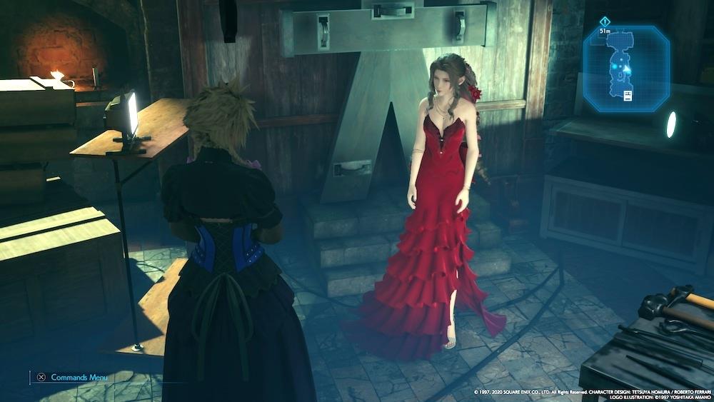 Aerith's most lavish outfit comes when you complete all six side-quests in Sector 5 during Chapter 8.
